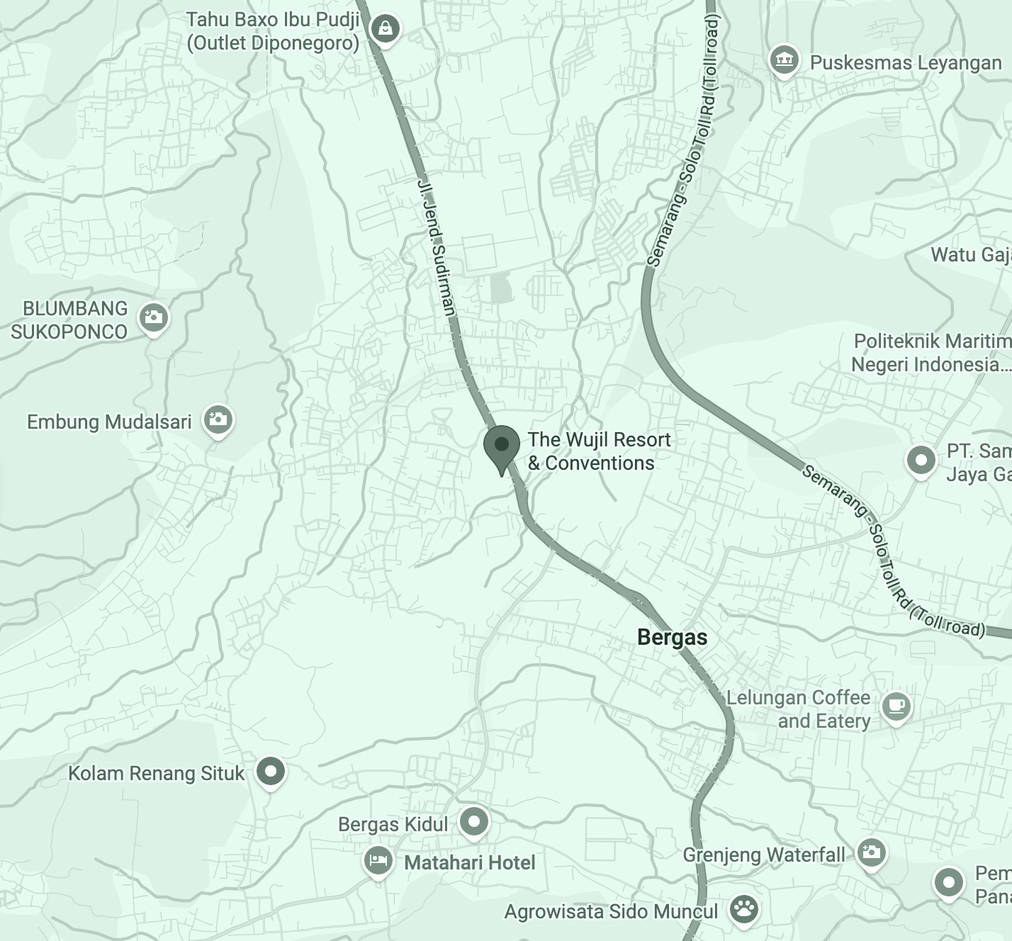 Map to The Wujil Resort and Conventions